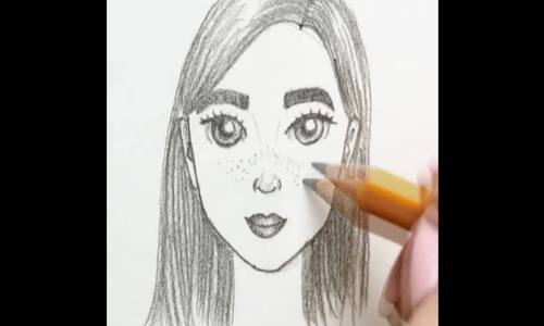 Cách vẽ mặt người chính diện và góc nghiêng 