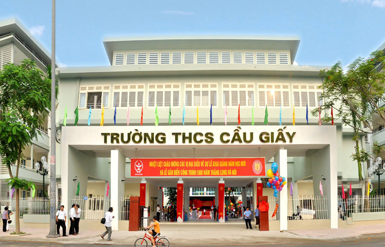 Trường THCS Cầu Giấy, Hà Nội. Ảnh: edu.vn.